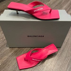 Balenciaga Leather Sandal Sz 36